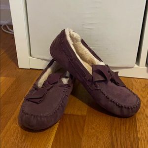 UGG Purple Moccasin Slippers